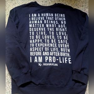 Pro-life crewneck